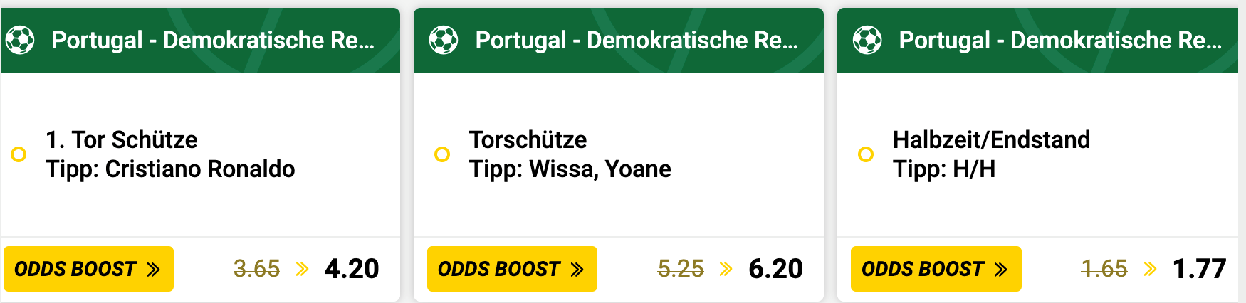 Portugal – DR Kongo