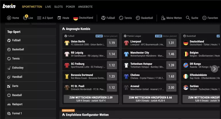 bwin wettmärkte