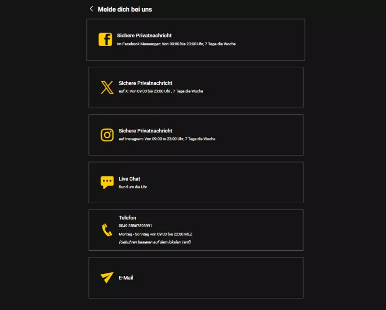 bwin support